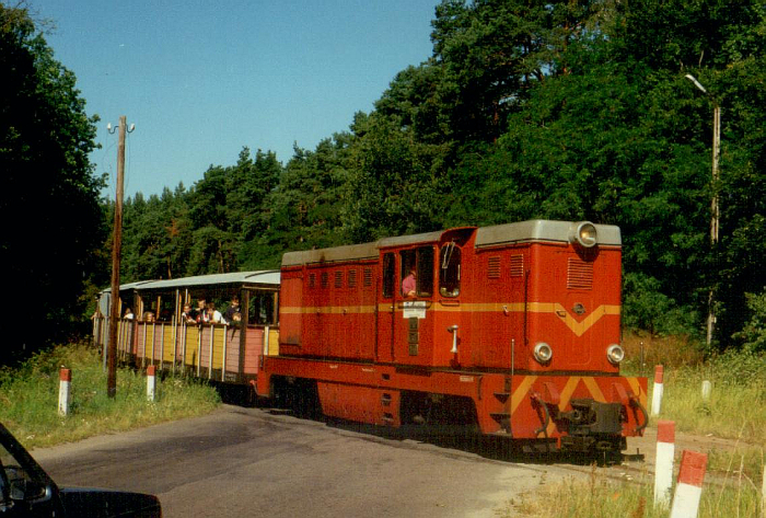 Wjazd na stacj Stegna, 06.08.1996, foto Eugeniusz Trybaa